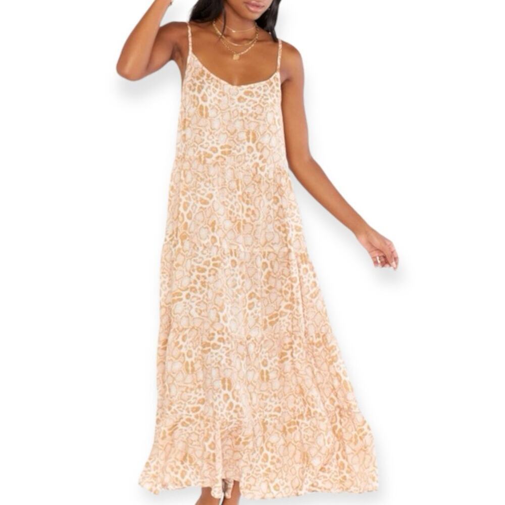 SHOW ME YOUR MUMU CAROLINE MAXI DRESS IN SANDY CHEETAH 178.00 NWT XXL - Picture 5 of 13